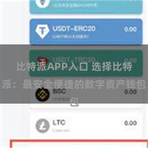 比特派APP入口 选择比特派：最安全便捷的数字资产钱包