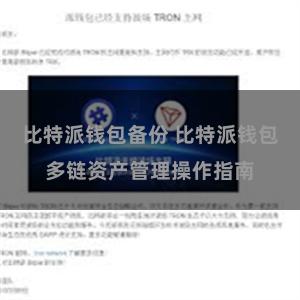 比特派钱包备份 比特派钱包多链资产管理操作指南