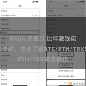 Bitpie免费版 比特派钱包转账教程详解，快速了解BTC/ETH/TRX转账操作