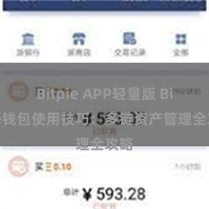 Bitpie APP轻量版 Bitpie钱包使用技巧：多链资产管理全攻略