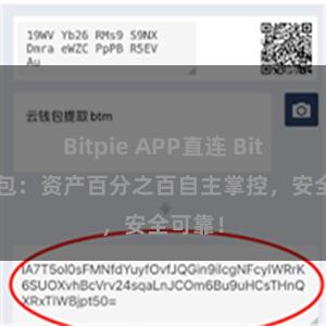 Bitpie APP直连 Bitpie钱包：资产百分之百自主掌控，安全可靠！