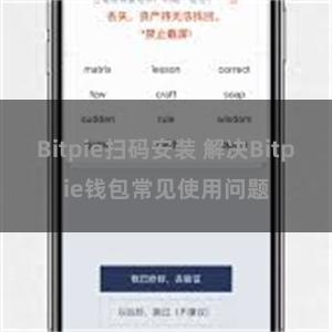 Bitpie扫码安装 解决Bitpie钱包常见使用问题