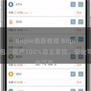 Bitpie最新教程 Bitpie钱包：资产100%自主掌控，安全可靠。