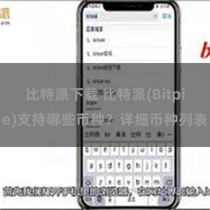 比特派下载 比特派(Bitpie)支持哪些币种？详细币种列表