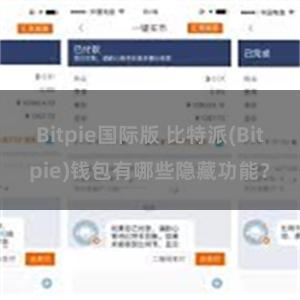 Bitpie国际版 比特派(Bitpie)钱包有哪些隐藏功能？