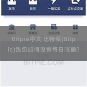 Bitpie中文 比特派(Bitpie)钱包如何设置每日限额？