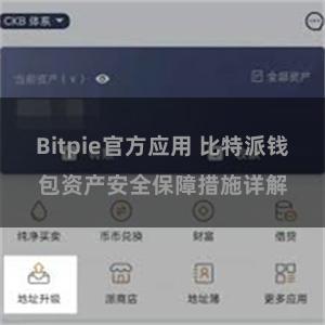 Bitpie官方应用 比特派钱包资产安全保障措施详解