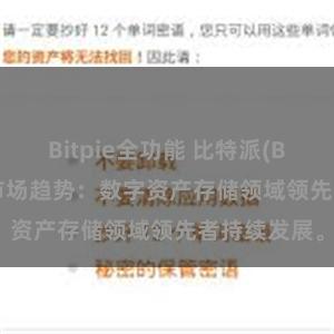 Bitpie全功能 比特派(Bitpie)钱包市场趋势：数字资产存储领域领先者持续发展。